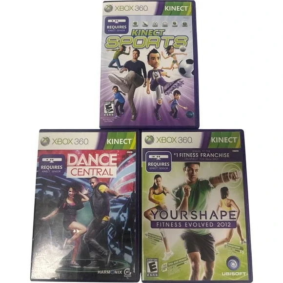 Xbox 360 Kinect‎ Game Bundle Dance Central Fitness Evolved