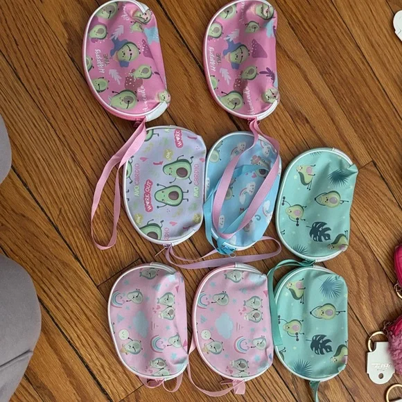 Kids Avocado pouch - Pink, Blue, and Green