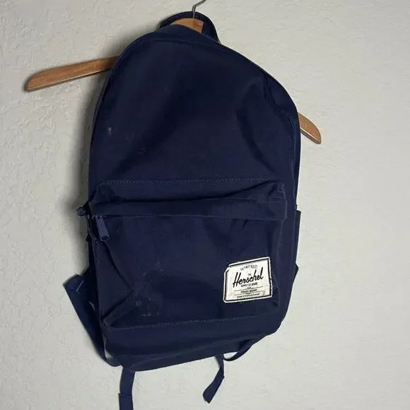 Herschel Supply Company Navy Blue Backpack Red Interior Cargo School College