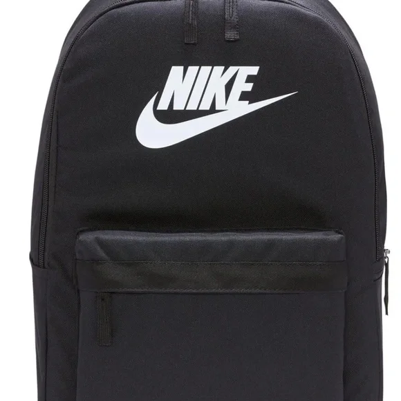 Nike Heritage Backpack, Black/Black/White, Medium