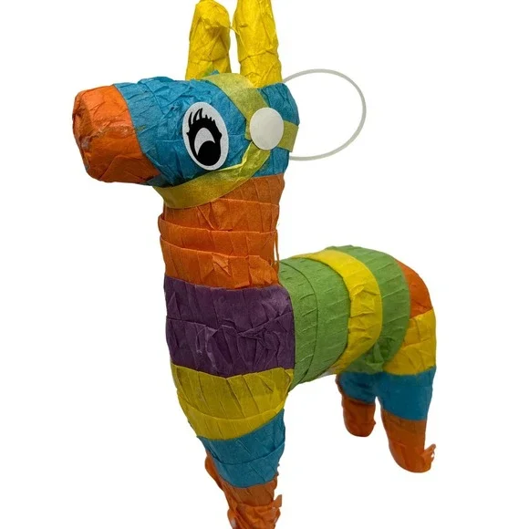 Colorful‎ Striped Llama Pinata Party Decoration Fiesta Celebration Loot 7