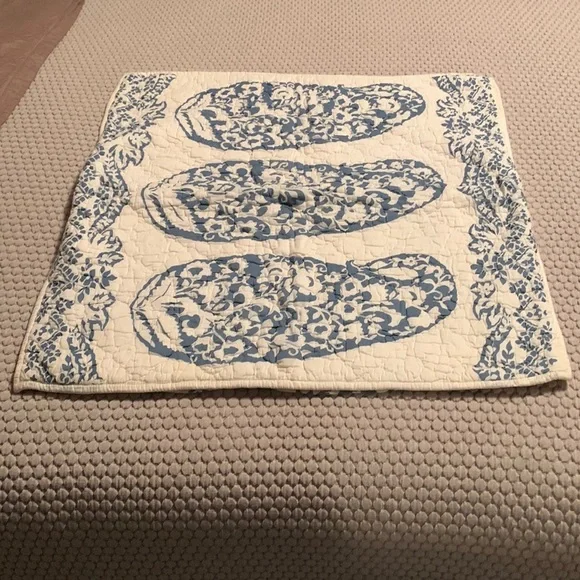 2 Pottery Barn Floral Pillows Shams