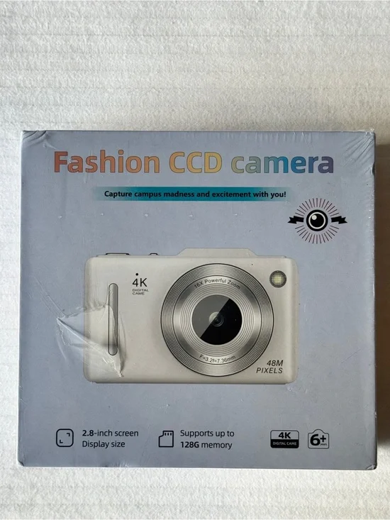 Fashion CCD Camera - White 4K Compact