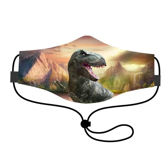 Kids Jurassic Adventure Face Mask