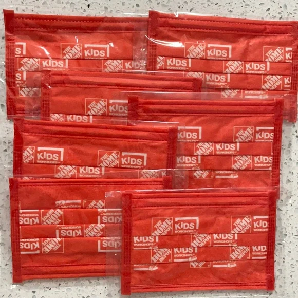 Set of 7 NEWSealed Kids Toddlers Home Depot Face Masks Coverings