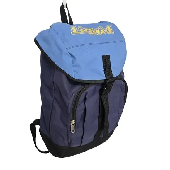 Vintage‎ LIQUID Snowboards Backpack Blue Padded Straps Boot Bag