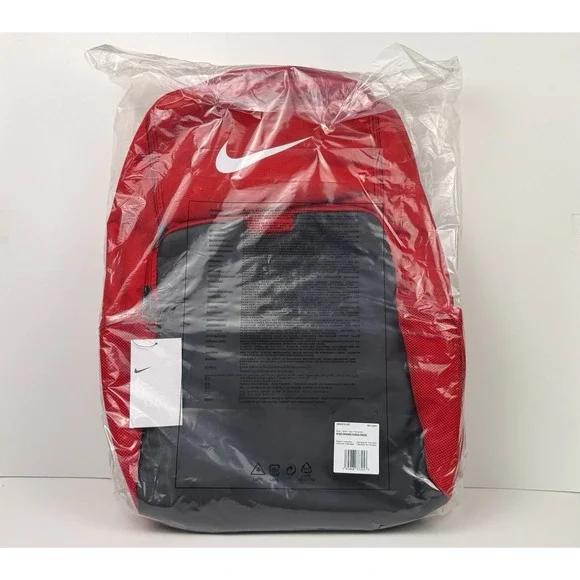 Nike Brasilia 9.5 XL Training School Backpack Red/Black/White DM3975-657