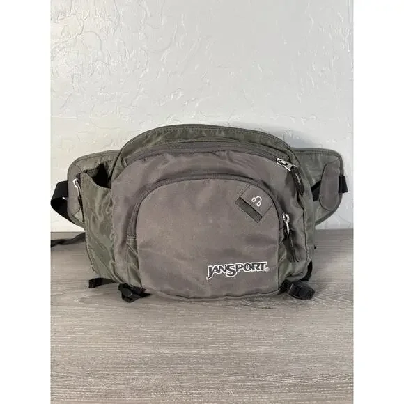 Vintage JANSPORT Walkman Large Fanny Hip Gray‎ Waist Lumbar Pack Bag