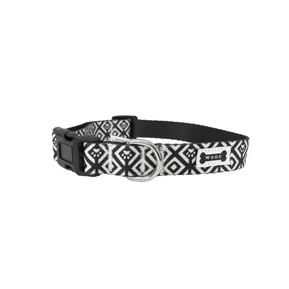 Diamond Pet Collar Black and White Nwt