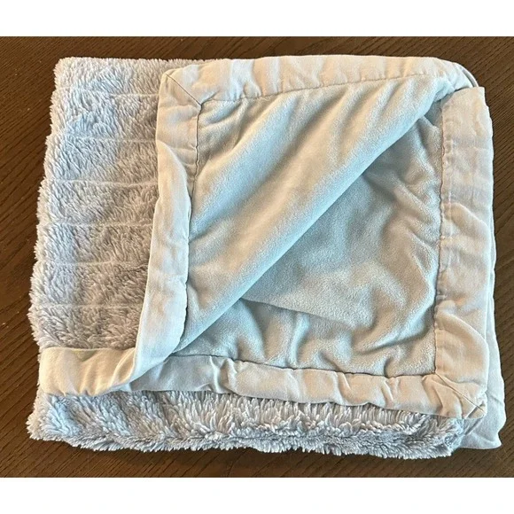 Monique Lhuillier Pottery Barn Kids Gray Soft Baby Lovey Blanket 30'' x 40