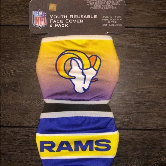NFL Rams Youth Face Mask