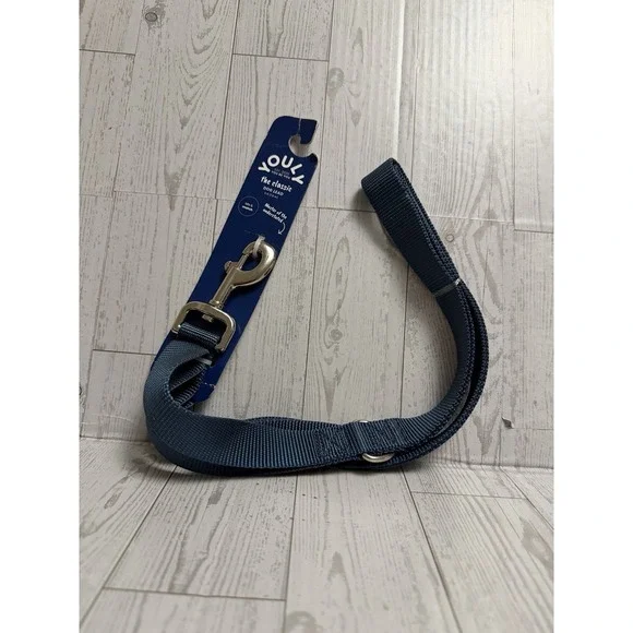 Youly The Classic Dog Leash, 6 ft. - Navy Blue Polyester/Nylon Leash for Dogs