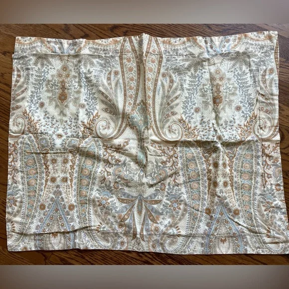 Pottery Barn Paisley BLYTHE Standard Pillow Sham Case Organic Cotton