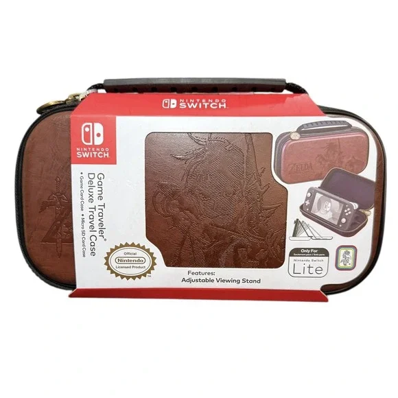 Zelda BOTW Nintendo Switch Licensed Game Traveler Deluxe Travel Case - New