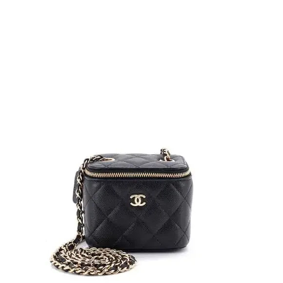 Chanel Classic Vanity Case With Chain #251821C35B