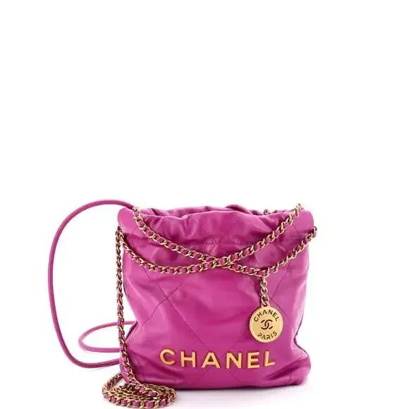 Chanel 22 Chain Hobo Quilted Calfskin #248441C48B
