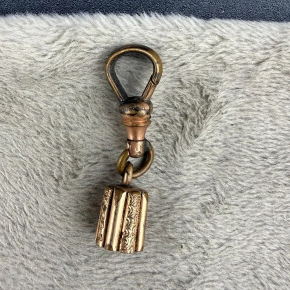 Vintage Dog Clip Watch Fob Attachment Gold Filled