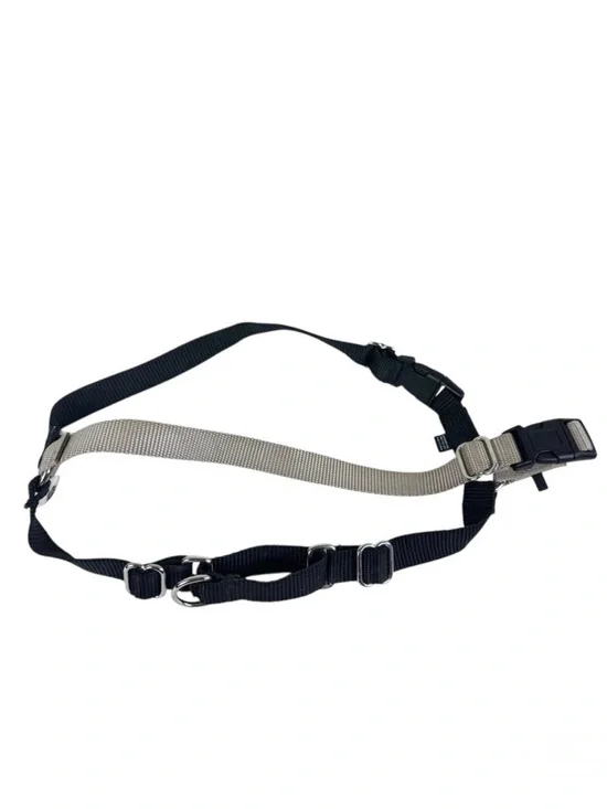 PetSafe Easy Walk Dog Harness Black Beige Adjustable Front Clip‎ Training Size L