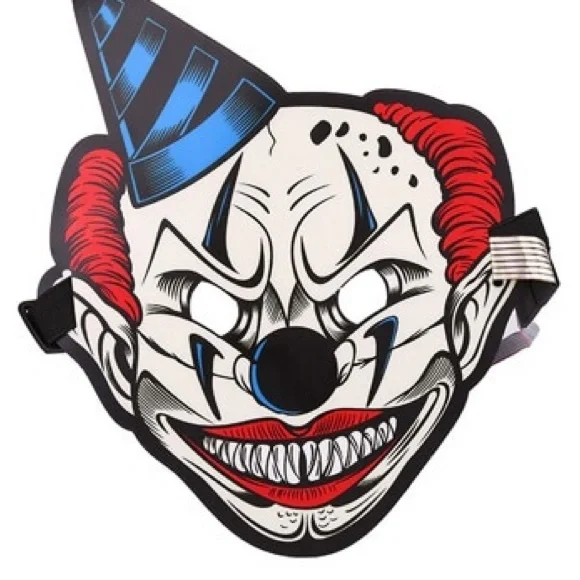 LED Light Up Bubbles The Clown Mask