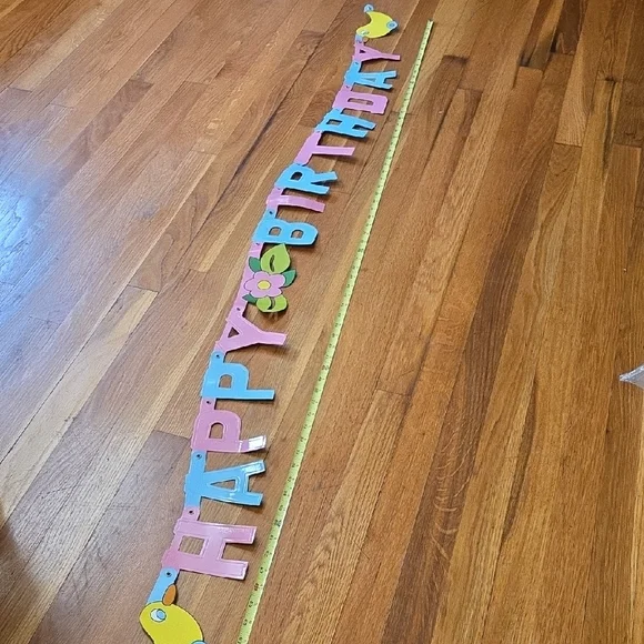 Baby Born Doll Happy Birthday Duck Banner Zapf Creation 90s Vintage Never Used