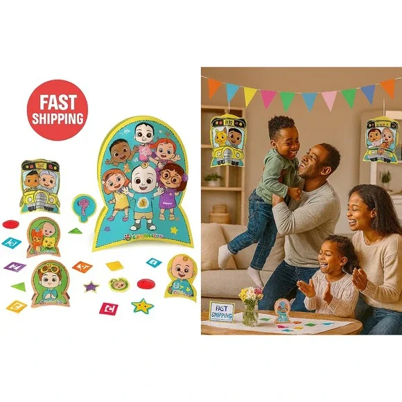 CoComelon Table‎ Decorating Kit – Centerpieces & Confetti for Birthday Party