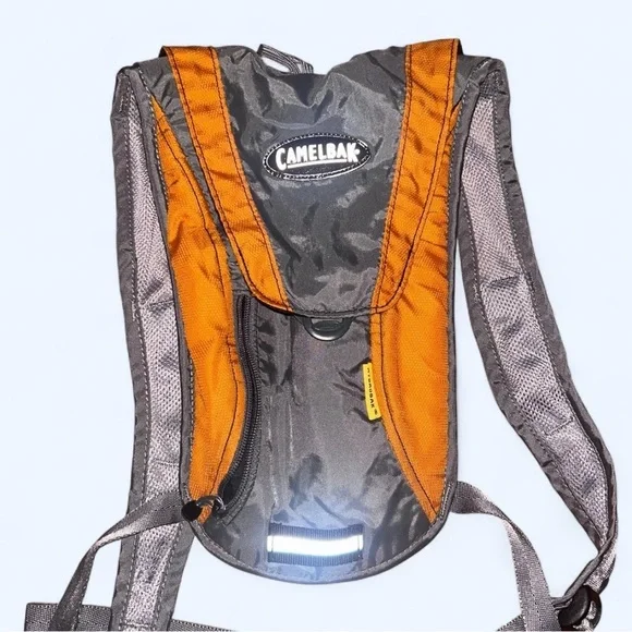 CamelBak Gray and Orange Ergonomic Backpack