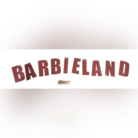 Never Used Barbieland Banner & Barbie Happy Birthday Set