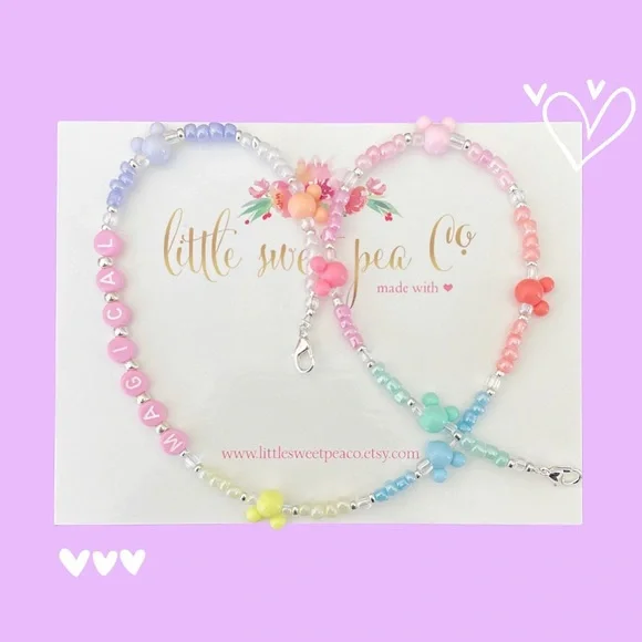 Rainbow Mickey Mouse Necklace