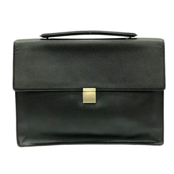Louis Vuitton Angara Ardoise Taiga MB1023 Business Bag Leather