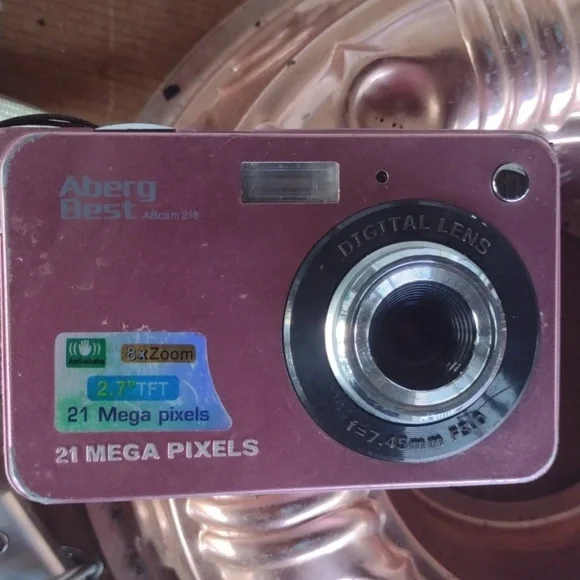 Pink Digital Camera with 21 MP