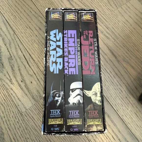 1995 Star Wars Trilogy Box Set VHS‎ Digitally Mastered THX Jedi Empire TESTED