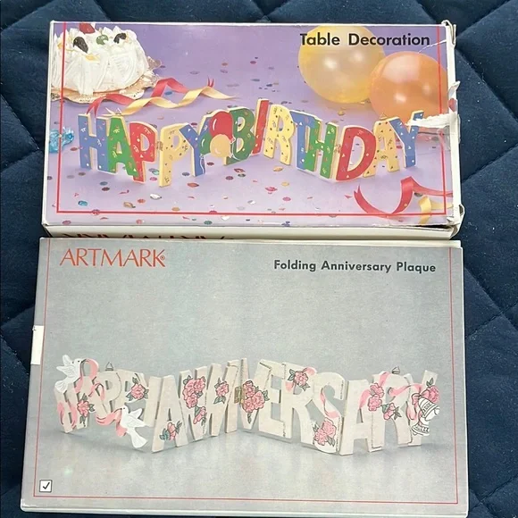 Artmark Folding Anniversary and Happy Birthday Plaques