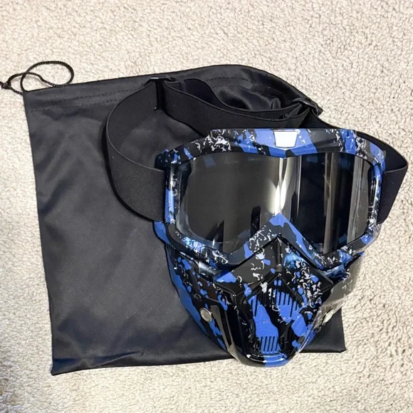 Tactical Retro Goggles with Removable Face Mask