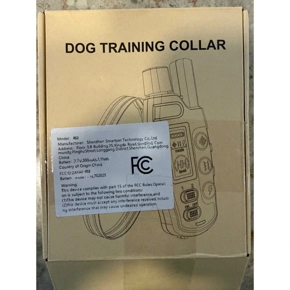 Smartpet RS2 Dog Training Collar Waterproof Rechargeable Remote Shock Vibration