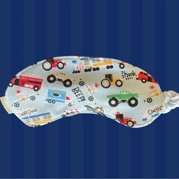 Kids Colorful Vehicle Print Sleep Mask