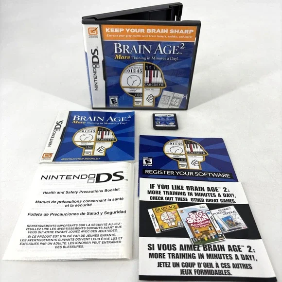 Brain Age 2 More Training‎ in Minutes a Day (Nintendo DS) Complete