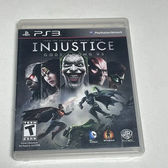 Injustice Gods Among Us PS3 PlayStation 3 Video Game Complete Tested DC Comics