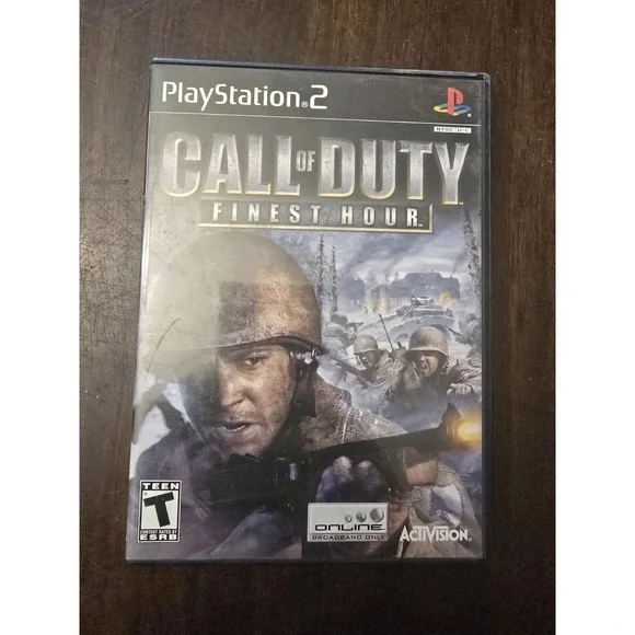 Call of Duty: Finest Hour (Black Label) - Playstation 2 PS2 Game - Tested