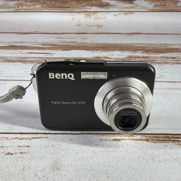 BenQ DC X725 7MP Digital Compact Camera Black Tested (No Charger/Battery)
