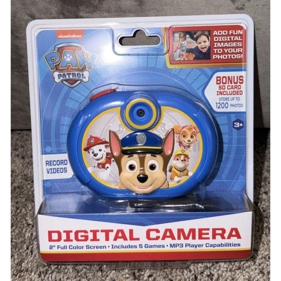 PAW PATROL DIGITAL CAMERA with SD Card, Video Recorder Ages 3+ New Sealed