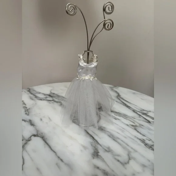 White Dress Bride Photo or Business Card Holder