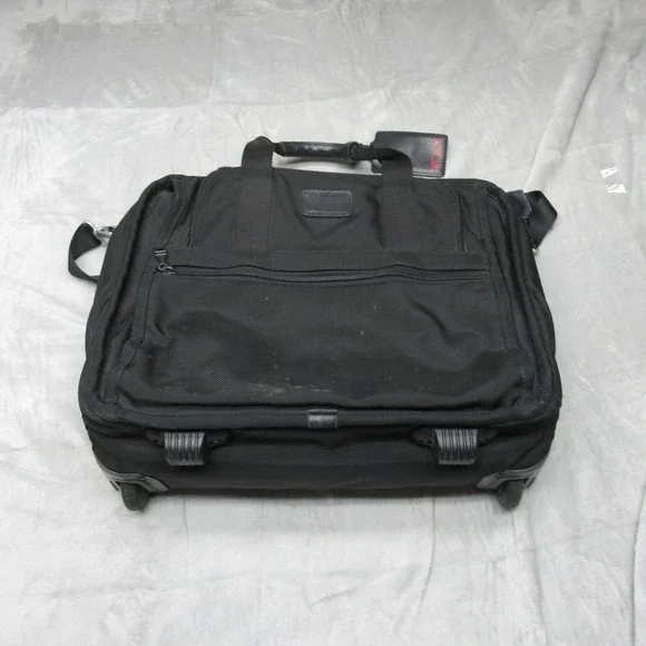 Tumi Briefcase Laptop Bag Ballistic‎ Nylon Wheeled Luggage Pad Expandable Handle