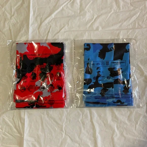 Two Camouflage Neck Gaiters New