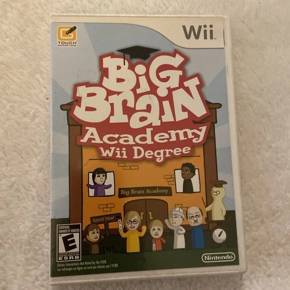 Big Brain Academy Wii Degree Nintendo Wii 2007 Complete CIB‎