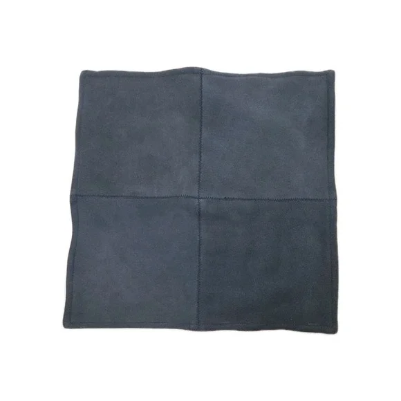 Pottery Barn Pieced Suede Leather‎ Pillow Cover ~ 20