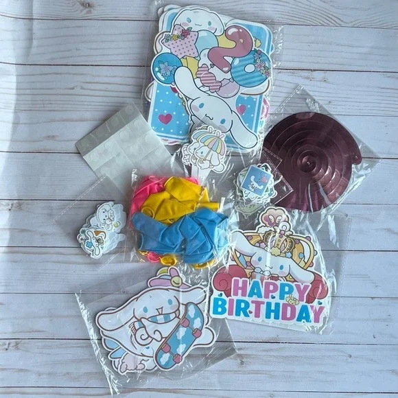 88pcs‎ Cinnamoroll Birthday Party Favors Decorations Balloons Stickers Backdrop