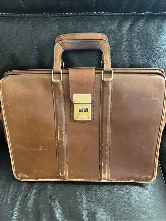 Coach Vintage Leather Briefcase w/ Combination Lock - 329 🔐 No 288 0122