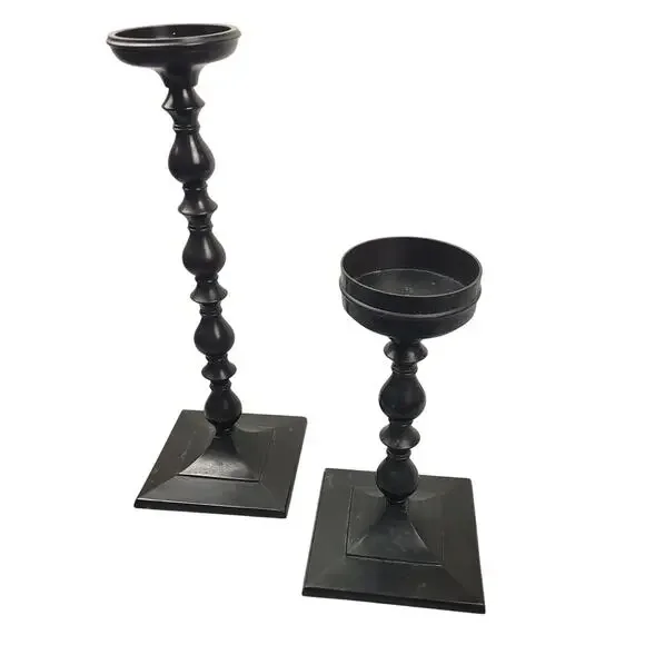 Pottery Barn Booker Pillar Candle Holder Set 12
