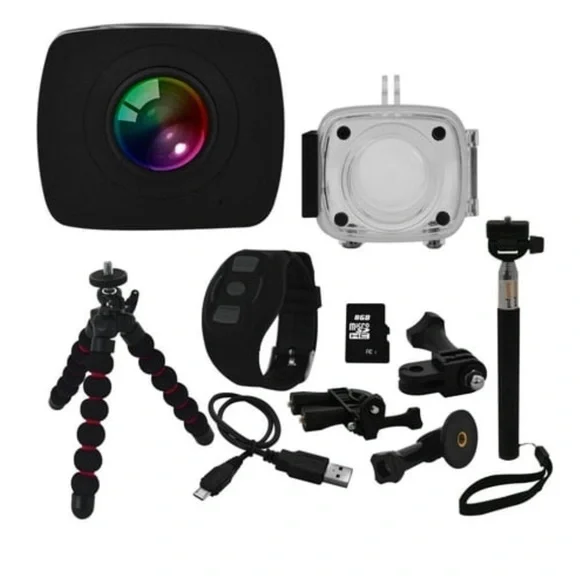 PanoVR 360-Degree Dual Camera with 1080p HD Video Recording dual lens video hd