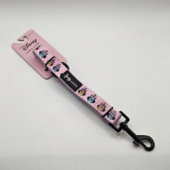 Disney Sassy Woof Minnie Mouse Pink 4 Foot Dog Leash For Small/medium Dog‎